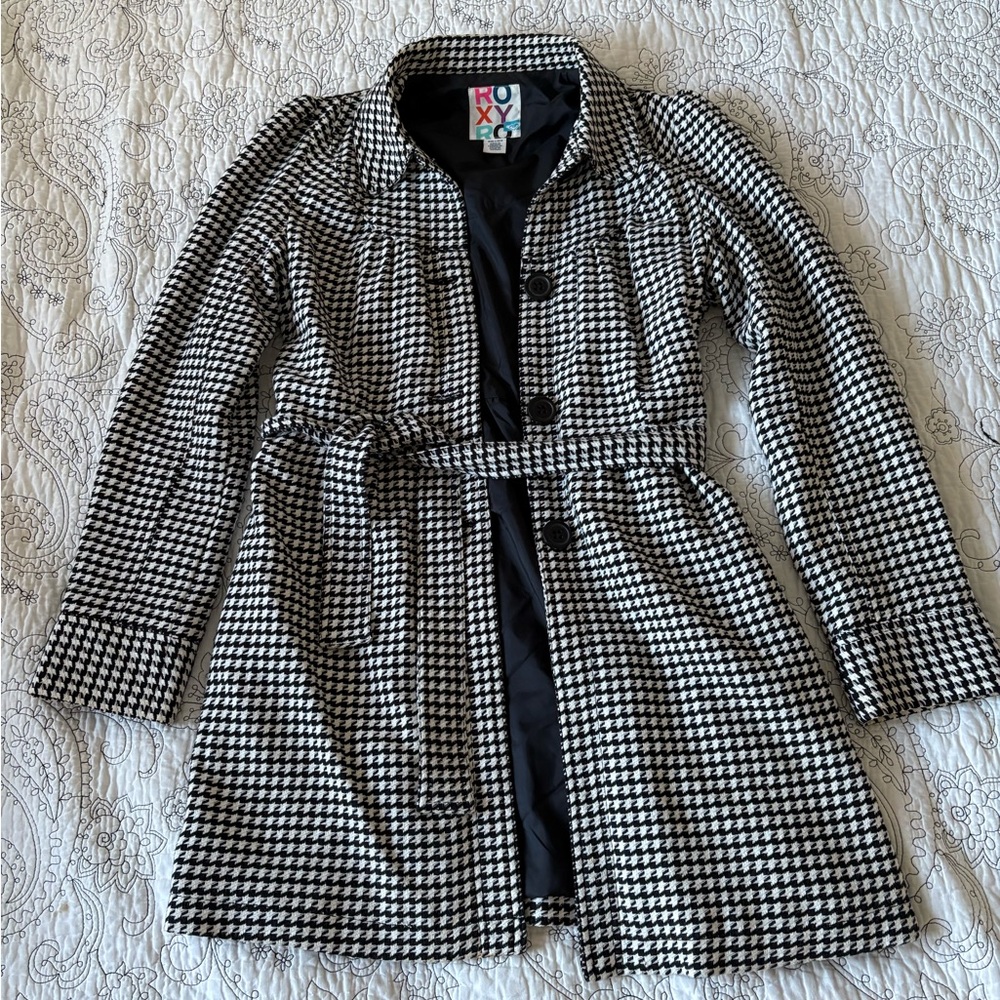 Roxy Black and White Kids Coat